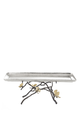 Butterfly Ginkgo Footed Tray